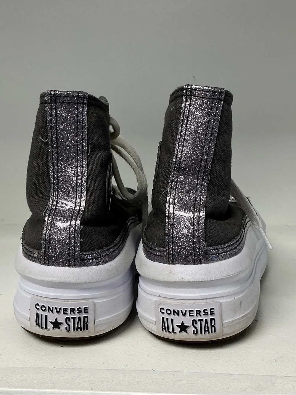 Converse Kids High-Top Platform Sneakers - Black & White